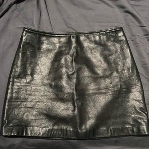 Leather skirt